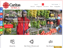 Tablet Screenshot of caritas-africa.org